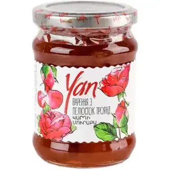 Варення з пелюсток троянд Yan 300 г
