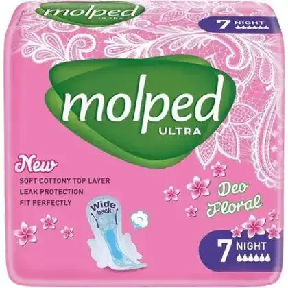 Прокладки Molped Ultra night deo floral 7 шт