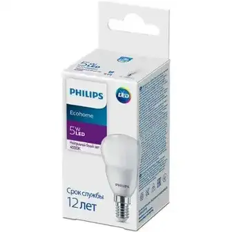 Лампа світлодіодна Philips Ecohome LED Lustre 5W 500Lm E14 4000К 1 шт