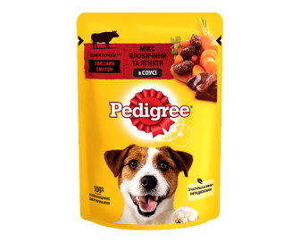 Корм для собак Pedigree яловичина-ягня в соусі 100г