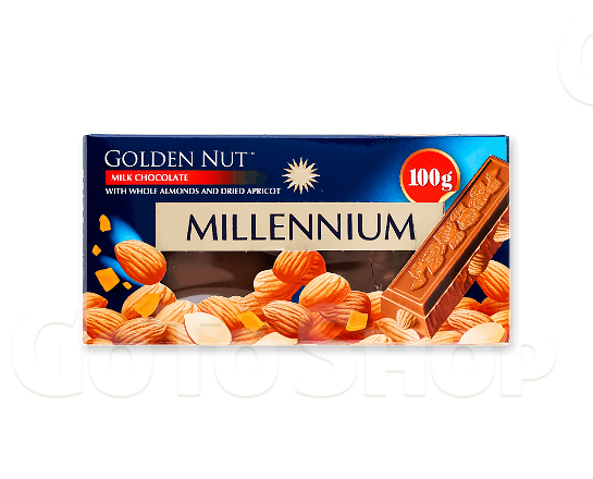 Шоколад молочний Millennium Golden Nut мигдаль-курага 100г