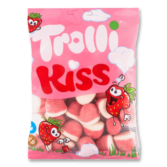 Цукерки Trolli Kiss strawberry жувальні 200г