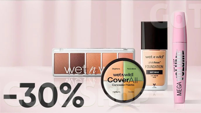 -30% на декоративну косметику Wet n Wild