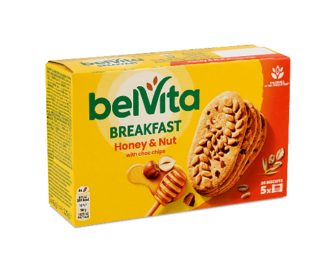 Печиво BelVita з медом і горіхами