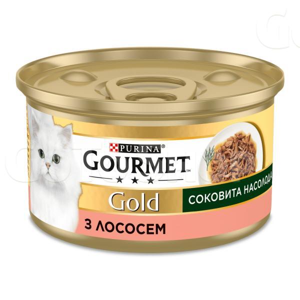 Корм для котів Gourmet Gold Соковита насолода лосось 85г