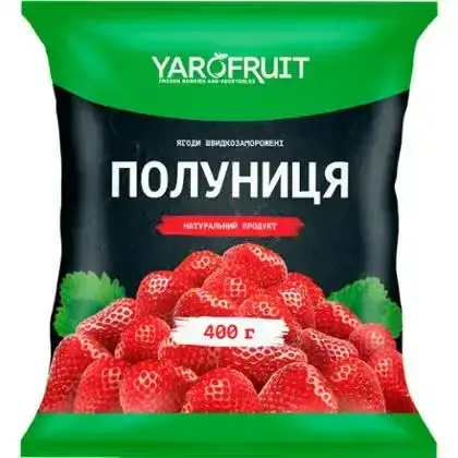 Полуниця Yarofruit заморожена 400 г