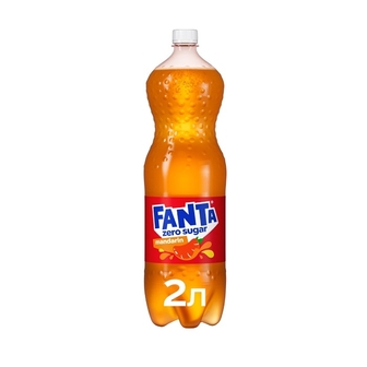 Нaпій 2 л Fanta Mandarin zero бeзaлкoгoльний сильнoгaзoвaний ПЕТ 