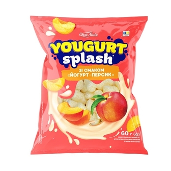 Фігyрні вироби 60 г Своя лінія Yougurt Splash неглазуровані зі смаком йогурт-персик/банан м/уп 