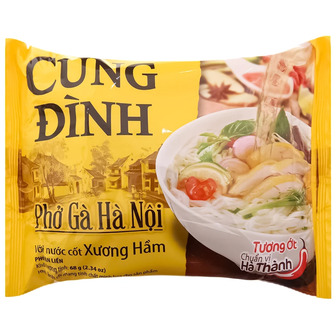 Локшина рисова швидкого приготування Cung Dinh зі смаком курки, 68 г