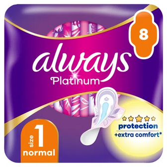 Гігієнічні прокладки Always Platinum Normal 1, 8шт