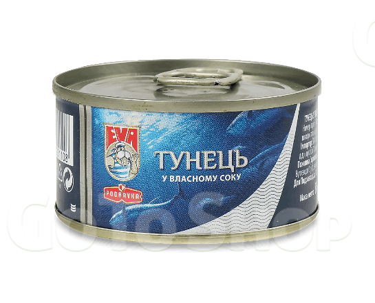 Тунець EVA філе в розсолі 80г