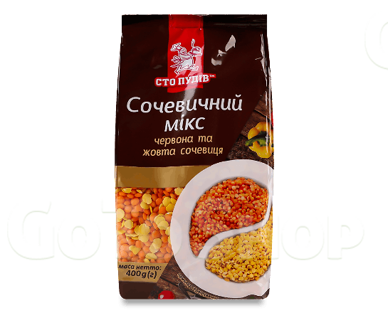 Сочевичний мікс «Сто пудів» «Червона та жовта» 400г