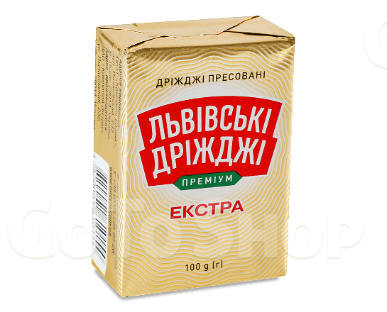 Дріжджі Львівські дріжджі Екстра пресовані 100г