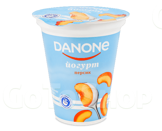 Йогурт Danone Персик 3,2% стакан 260г