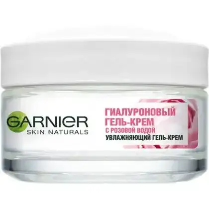 Гель-крем Garnier Skin Naturals Гіалуроновий зволожувальний з рожевою водою для обличчя 50 мл