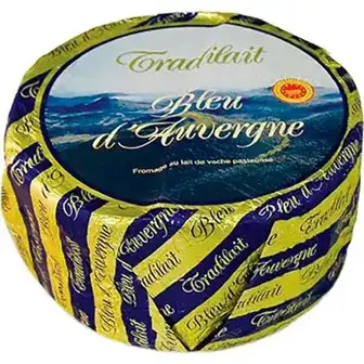 Сир Tradilait Bleu dauvergne з блакитною пліснявою 50% ваговий