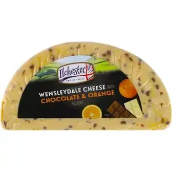 Сир Ilchester Wensleydale з шоколадом та апельсином 41% ваговий