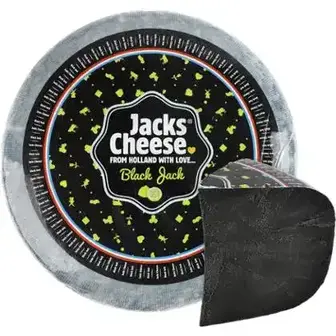 Сир Jacks cheese Ділано чорний з лимоном 50% ваговий