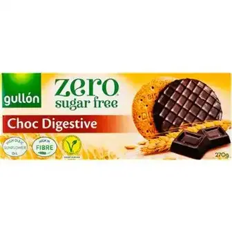 Печиво Gullon Digestive Choco без цукру з шоколадом 270 г