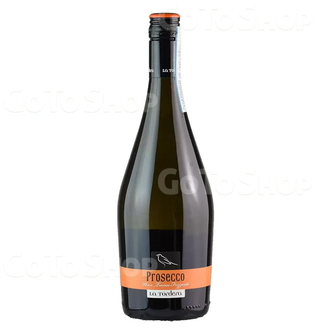 Вино ігристе La Tordera Prosecco Treviso Doc Frizzante Brut біле брют 0,75л 10,5%