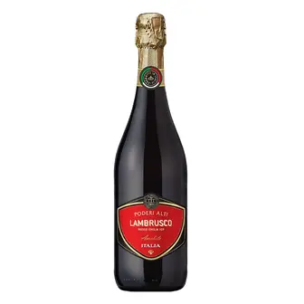 Вино ігристе Poderi Alti Lambrusco dell'Emilia червоне напівсолодке 0,75л 7,5%