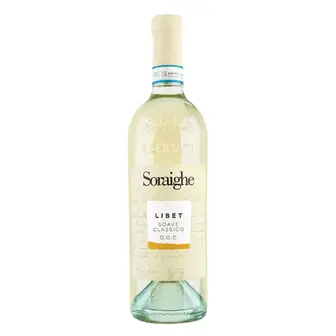 Вино Soraighe Libet Soave Classico DOC біле сухе 0,75л 12,5%