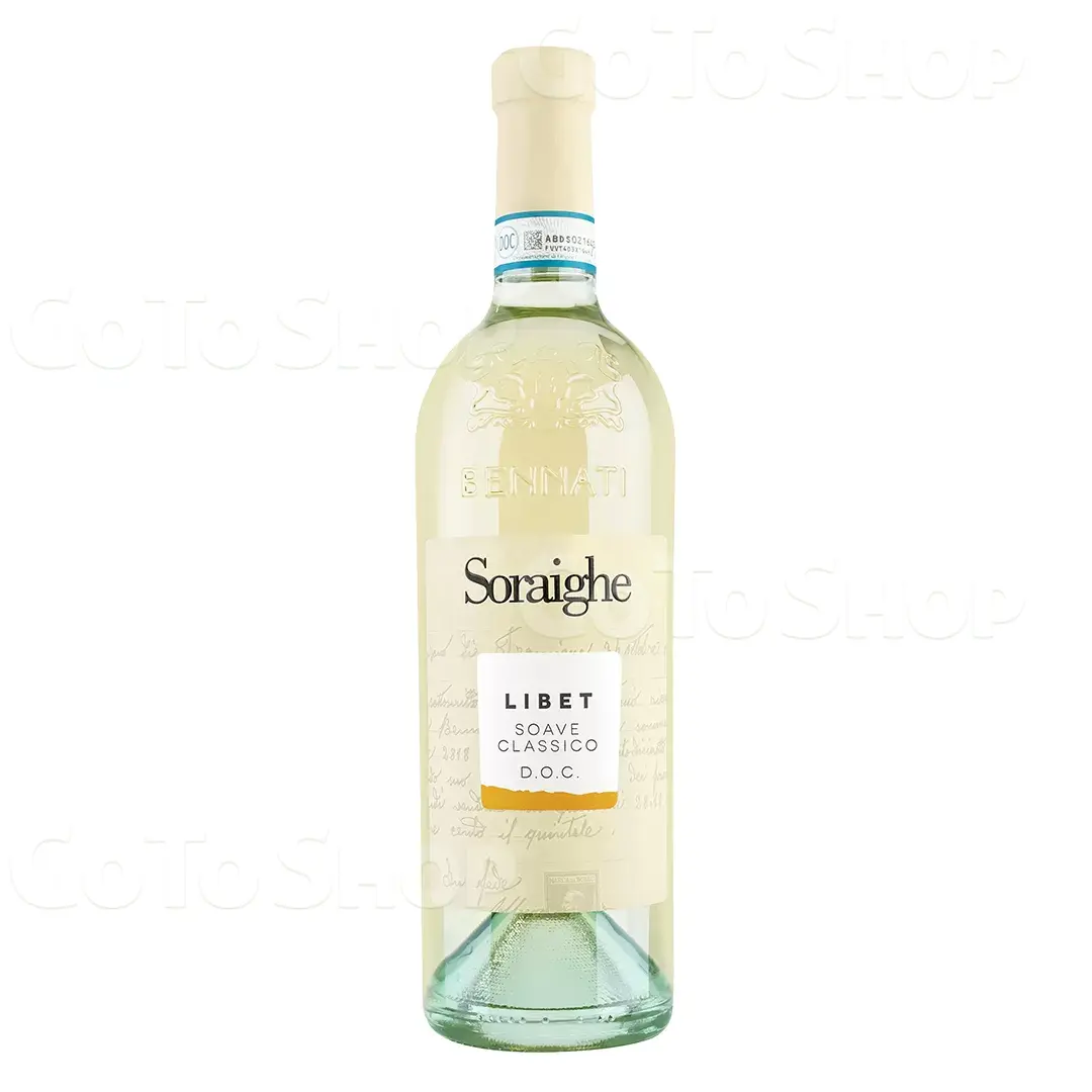 Вино Soraighe Libet Soave Classico DOC біле сухе 0,75л 12,5%