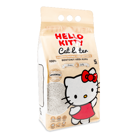 Наповнювач Hello Kitty бентонітовий 5л