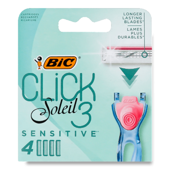 Касети для гоління BIC Click Soleil 3 Sensitive 4шт