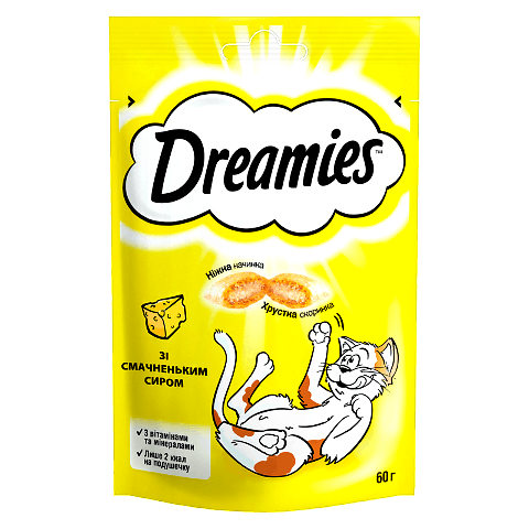 Корм для котів Dreamies з сиром 60г