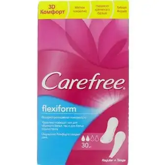 Прокладки щоденні Carefree flexiform 30 шт.