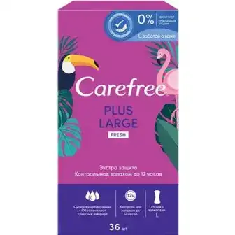 Прокладки щоденні Carefree Plus Large Fresh 36 шт