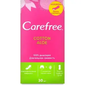 Прокладки щоденні Carefree Cotton Aloe 30 шт.