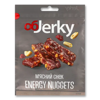 Нагетси ОбJerky «Яловичина Техаська» в'ялена, 50г