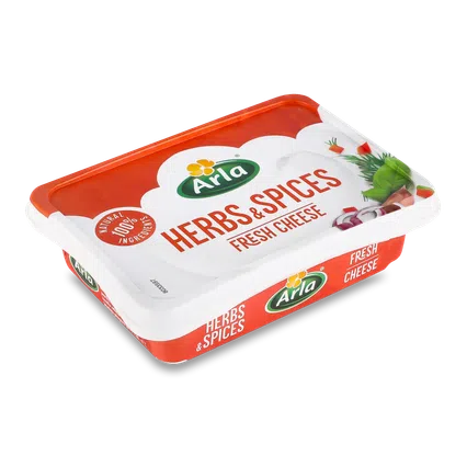 Сир-крем Arla з травами та спеціями 50%, 200г