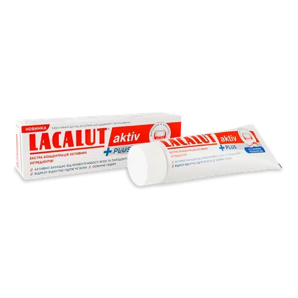 Паста зубна Lacalut Activ Plus, 75мл