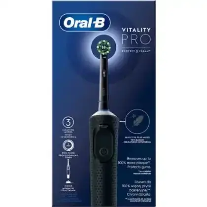 Електрична зубна щітка Oral-B Vitality D103.413.3 Protect x clean типу 3708 Black 1шт