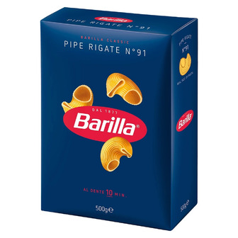 Макаронні вироби Barilla Pipe Rigate N91 500 г (8076802085912)