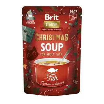 Вологий корм для котів Brit Care Christmas Fish Soup 75 г - риба