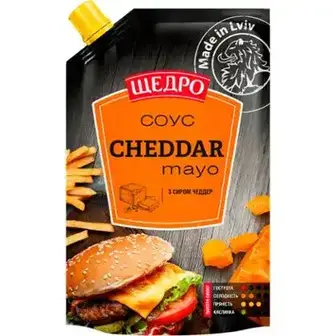 Соус Щедро Cheddar mayo 180 г