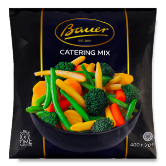 Суміш овочева Bauer Catering Mix швидкозаморожена 400г