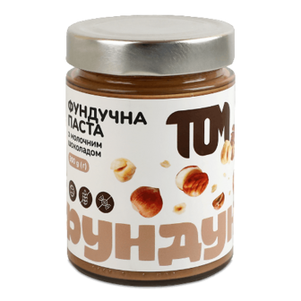 Паста TOM Фундучна з молочним шоколадом 300г (300г)