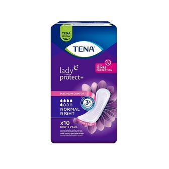 Прокладки урологічні 10 шт Tena Lady Protect+ Normal Night м/уп 