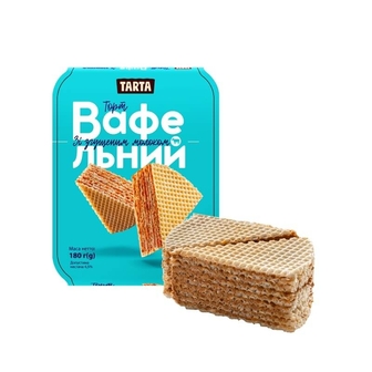 Торт 180г TARTA Вафельний зі згущеним молоком 