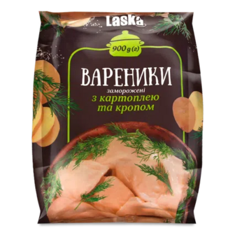 Вареники Laska з картоплею та кропом, 900г