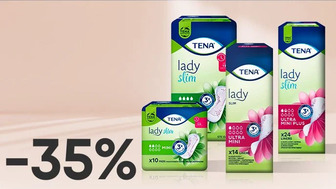 -35% на урологічні прокладки TENA Lady Slim 20/24/28/48 шт