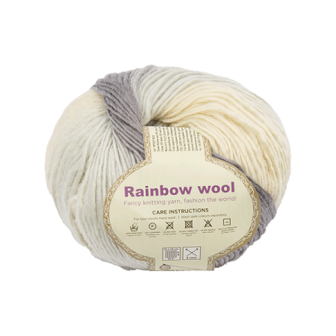 Пpяжа Rainbow wool 50% вовна, 50% акpил, 135 m (м), 50 g (г), в асортименті 