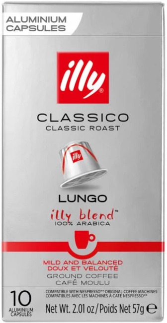 Кава Illy Classico Lungo в капсулах 10 шт 57 г (8003753158617)