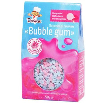 Посипка кондитерська фігурна Добрик Bubble gum, 50 г