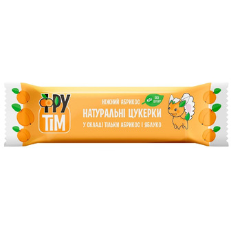 Цукерки натуральні Фрутім Яблучно-Абрикосові, 50 г